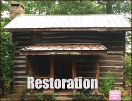 Historic Log Cabin Restoration  Skyland, North Carolina